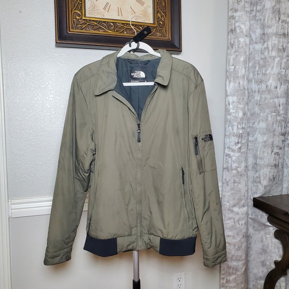 The North Face Other - The North Face Mens Insulated Bomber Jacket Olive Green Medium Full Zip Pockets